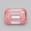 1.10 Ct. Fancy Vivid  Pink Emerald Lab Grown Diamond
