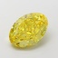 3.28 Ct. Fancy Intense  Yellow Oval Lab Grown Diamond