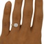 The Consuela Ring, smallzoomed in top view on a hand