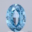 1.62 Ct. Fancy Vivid Blue Oval Lab Grown Diamond