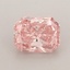 1.01 Ct. Fancy Vivid Pink Radiant Lab Grown Diamond
