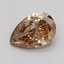 0.35 Ct. Light  Brown Pear Lab Grown Diamond