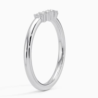 Crescent Diamond Ring