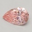 0.64 Ct. Fancy Vivid Pink Pear Lab Grown Diamond