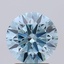 2.35 Ct. Fancy Intense Greenish Blue Round Lab Grown Diamond