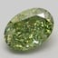 8.93 Ct. Fancy Vivid  Green Oval Lab Grown Diamond
