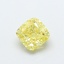1.0 Ct. Fancy Yellow Cushion Lab Grown Diamond