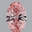 2.06 Ct. Fancy Vivid Pink Oval Lab Grown Diamond