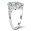 The Lynn Ring, smalltop view on a hand