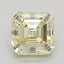 1.22 Ct. Fancy Light Yellow Asscher Lab Grown Diamond