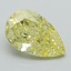 2.01 Ct. Fancy Light  Yellow Pear Lab Grown Diamond