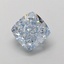 1.87 Ct. Fancy Blue Cushion Lab Grown Diamond