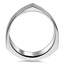 Geometric Wedding Ring, smallside view