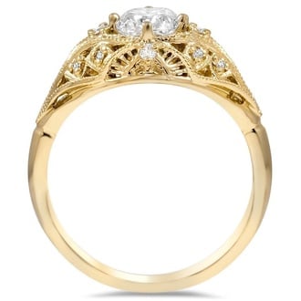 Custom Glamorous Art Deco Diamond Ring