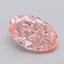 1.19 Ct. Fancy Vivid  Pink Oval Lab Grown Diamond