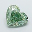 5.03 Ct. Fancy Vivid Green Heart Lab Grown Diamond