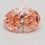 1.58 Ct. Fancy Intense Pink Oval Lab Grown Diamond