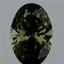 1.55 Ct. Fancy Vivid Green Oval Lab Grown Diamond