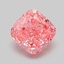 1.06 Ct. Fancy Vivid Pink Cushion Lab Grown Diamond