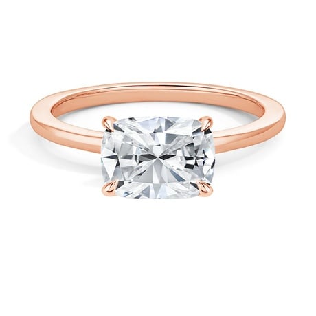 14K Rose Gold Morgan East-West Solitaire Ring