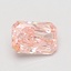 0.77 Ct. Fancy Vivid Pink Radiant Lab Grown Diamond
