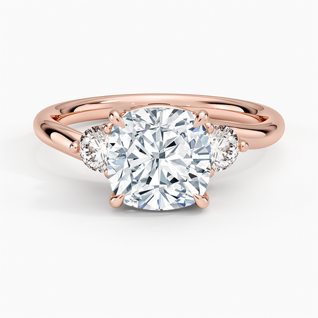 14K Rose Gold Atelier Three Stone Diamond Ring (1/3 ct. tw.)