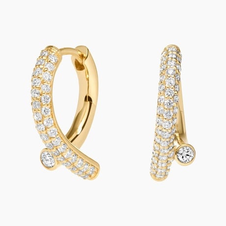 Vega Bypass Hoop Earrings