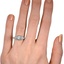 The Karolina Ring, smallzoomed in top view on a hand