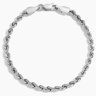 Bailey 8.5 in. Rope Chain Bracelet (3.3mm)