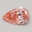0.51 Ct. Fancy Vivid Pink Pear Lab Grown Diamond