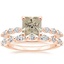 14K Rose Gold Marseille Diamond Ring with Versailles Diamond Ring (2/5 ct. tw.)