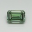5.07 Ct. Fancy Vivid Pacific Green Emerald Lab Grown Diamond