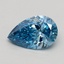 0.74 Ct. Fancy Vivid Blue Pear Lab Grown Diamond