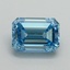 3.09 Ct. Fancy Vivid Blue Emerald Lab Grown Diamond