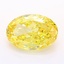 4.01 Ct. Fancy Vivid Yellow Oval Lab Grown Diamond