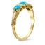 The Sabra Ring, smalltop view on a hand