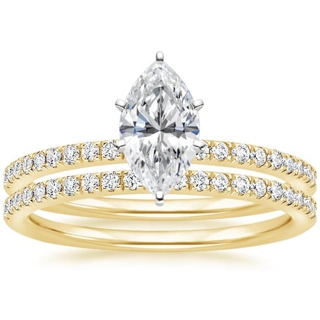 18K Yellow Gold Ballad Diamond Bridal Set (1/3 ct. tw.)