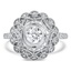 Custom Lacy Halo Ring
