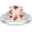 18KW Morganite Verbena Diamond Bridal Set (1/4 ct. tw.), smalltop view