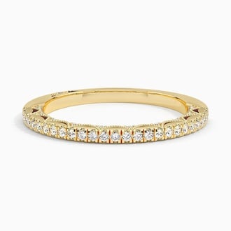 Tacori Lunetta Crescent Diamond Ring (1/4 ct. tw.) in 18K Yellow Gold