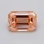 1.02 Ct. Fancy Vivid  Orange Emerald Lab Grown Diamond