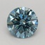 0.73 Ct. Fancy Vivid Blue Round Lab Grown Diamond