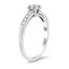 The Timber Ring, smalltop view on a hand