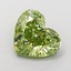 1.60 Ct. Fancy Vivid Green Heart Lab Grown Diamond