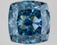 3.33 Ct. Fancy Vivid Blue Cushion Lab Grown Diamond