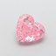 1.54 Ct. Fancy Vivid  Pink Heart Lab Grown Diamond