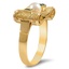 The Mi Ring, smalltop view on a hand