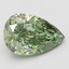 5.01 Ct. Fancy Vivid Green Pear Lab Grown Diamond