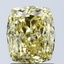 2.06 Ct. Fancy Intense Yellow Cushion Lab Grown Diamond