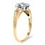 The Magdalene Ring, smalltop view on a hand